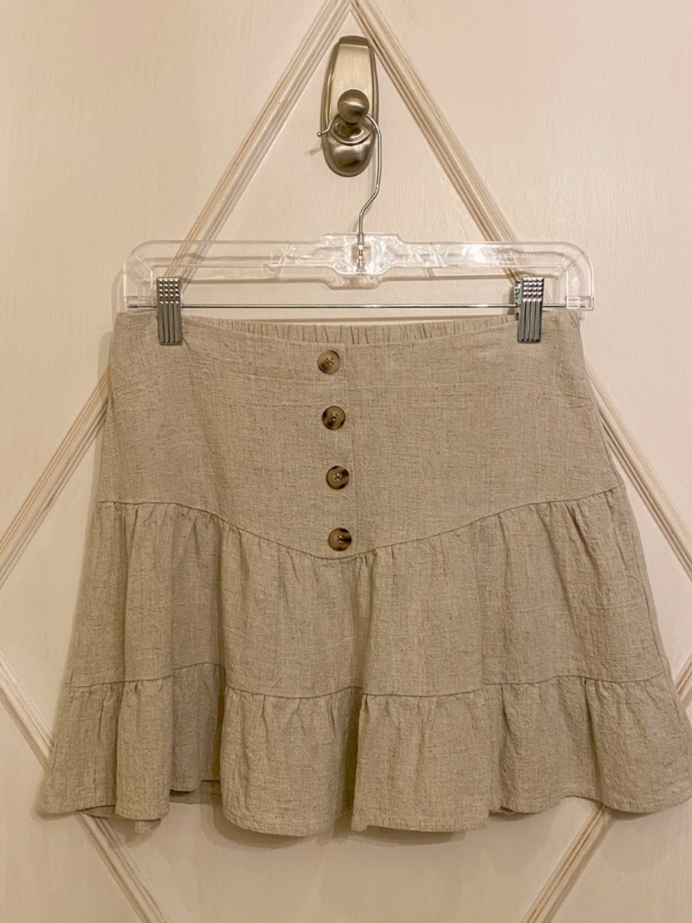 Princess Polly Beige Tanesha Mini Skirt